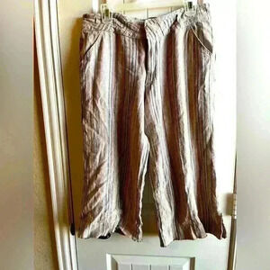 Democracy wide legged cropped pants